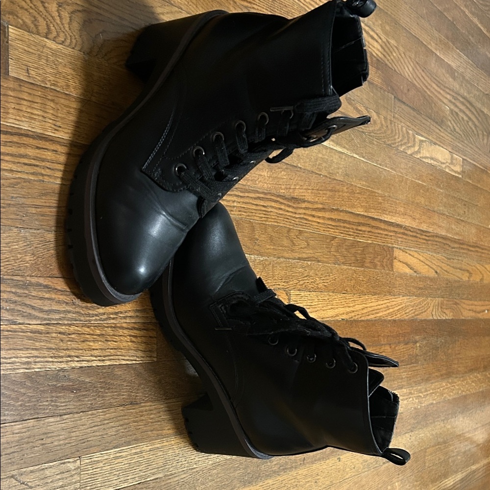 Sugar Black Heeled Boots